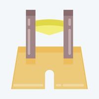Icon Lederhose. suitable for education symbol. flat style. simple design editable. design template vector. simple illustration vector