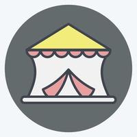 Icon Circus. suitable for education symbol. color mate style. simple design editable. design template vector. simple illustration vector