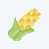 Icon Corn. suitable for Nuts symbol. flat style. simple design editable. design template vector. simple illustration vector