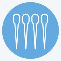 Icon Sewing Needles. suitable for education symbol. blue eyes style. simple design editable. design template vector. simple illustration vector