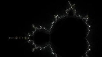 kirlian aura d'un zoom sur la fractale mathématique infinie de l'ensemble de mandelbrot video