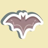Sticker Bat. suitable for Halloween symbol. simple design editable. design template vector. simple illustration vector