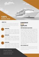 Brochure design template vector. Flyers report business magazine poster. Presentation brush concept vector