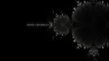 kirlian aura d'un zoom sur la fractale mathématique infinie de l'ensemble de mandelbrot video