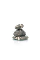 .zen stones with reflection isolated photo