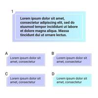 Quiz test template ui design vector illustration