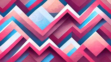 Abstract of geometric retro wave style pink and blue background, texture and wallpaper for product photo