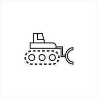 bulldozer vector for website symbol icon presentation