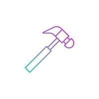 hammer vector for website symbol icon presentation