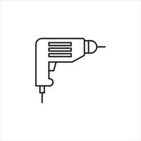 hand drill vector for website symbol icon presentation