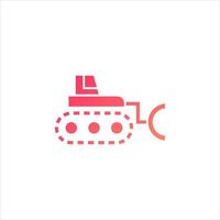 bulldozer vector for website symbol icon presentation