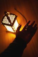 Eid Ramadan Islamic Background lamp photo
