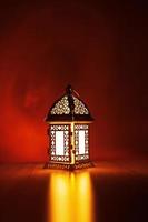 Eid Ramadan Islamic Background lamp lantern glow gold bronze greetings festival photo