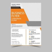 Business letterhead template corporate flyer design vector