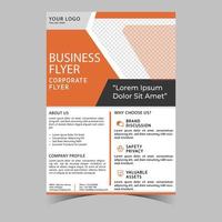 Business letterhead template corporate flyer design vector