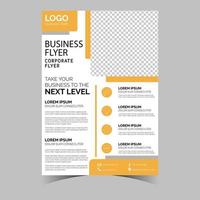 Business letterhead template corporate flyer design vector