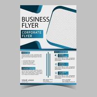 Business letterhead template corporate flyer design vector