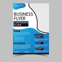 Business letterhead template corporate flyer design vector