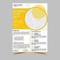 Business letterhead template corporate flyer design vector