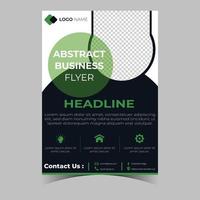 Business letterhead template corporate flyer design vector