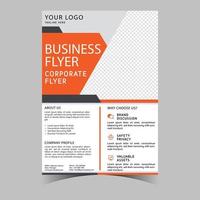 Business letterhead template corporate flyer design vector