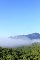 Atmosphere morning on mountain , Thailand photo