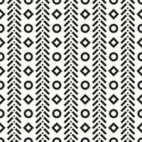 Vector Geometric Abstract Seamless Monochrome Pattern Texture Repeating Background