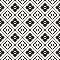 Vector Geometric Abstract Seamless Monochrome Pattern Texture Repeating Background