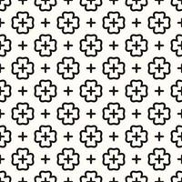 Vector Geometric Abstract Seamless Monochrome Pattern Texture Repeating Background