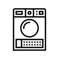 dry electronic machine line icon vector illustration