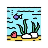 hydrosphere ecosystem color icon vector illustration