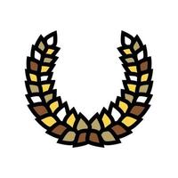 laurel wreath ancient rome color icon vector illustration