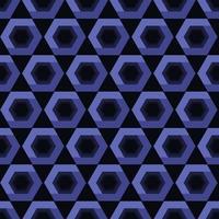Hexagon shape geometric seamless pattern vector