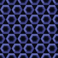 Hexagon shape geometric seamless pattern vector