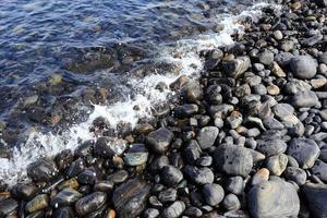 Colorful pebbles at beautiful photo