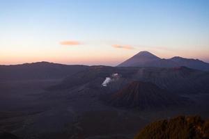 Sunrise at Mount Bromo volcano East Java, Indonesia. photo