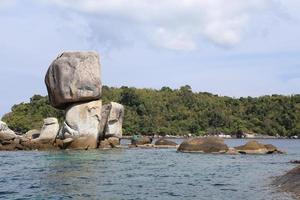 Large stone arch stack at Andaman sea near Koh Lipe, Thailand photo