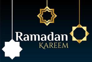 ramadan kareem fondo islámico mes sagrado para los musulmanes vector