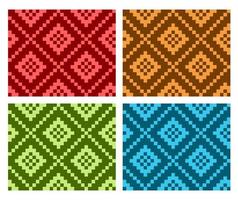 flat colorful beautiful decorative ethnic woven background texture 3 vector