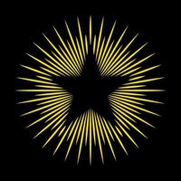 plantilla de logotipo de vector de explosión de estrella de sol amarillo
