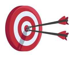 target with arrows vector