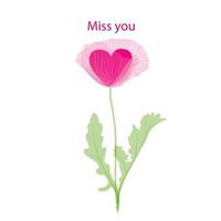Vector stock illustration with the inscription MISS YOU . Text for a postcard, invitation, T-shirt design, banner, poster, web page, icon. Isolated on a white background.
