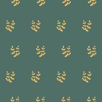 Pattern of golden twigs. Pattern with gold decor for fabrics, wallpapers, textiles. vector