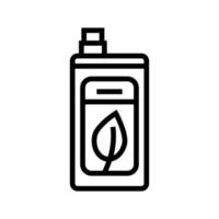 icono de línea de detergente ecológico ilustración vectorial vector