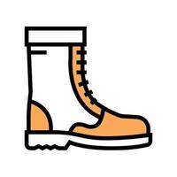 boot factory product color icon vector illustration