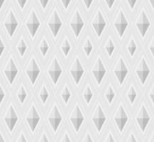 Seamless Diamond Shape Background Pattern White 3D vector