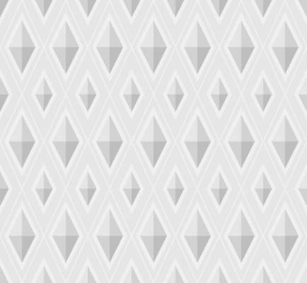 Seamless Diamond Shape Background Pattern White 3D