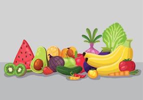 frutas y verduras saludable