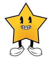 star standing cartoon vector