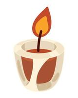 decorative candle wax vector